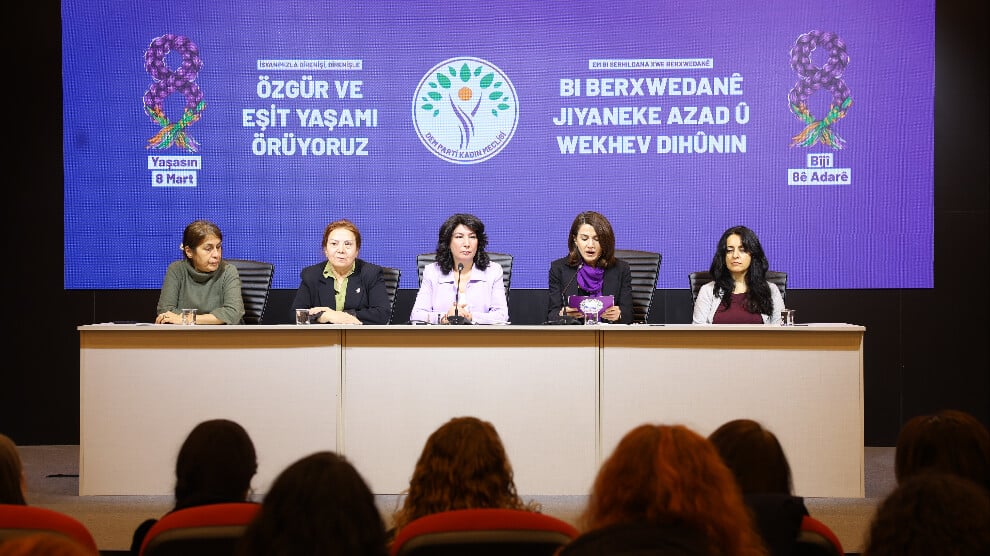 DEM Parti Kadın Meclisi’nden 8 Mart deklarasyonu…