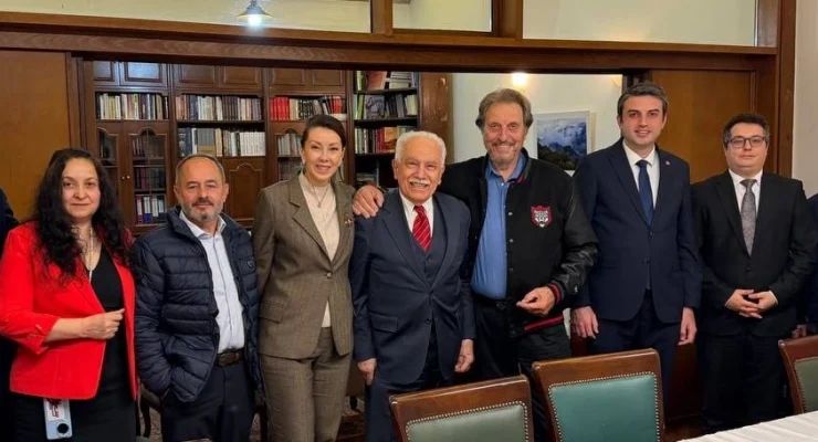 Elon Musk’ın babası Errol Musk, Doğu Perinçek’i ziyaret etti