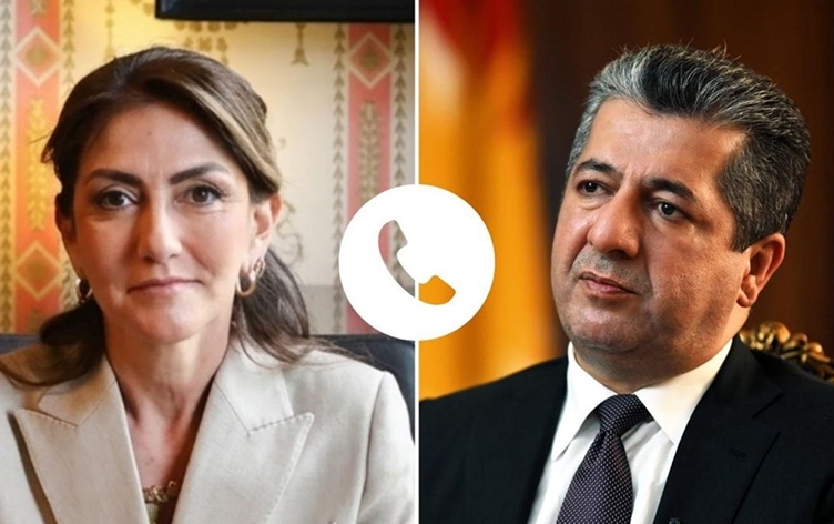 Mesrur Barzani, Hollanda Savunma Bakanı Dilan Yeşilgöz ile görüştü