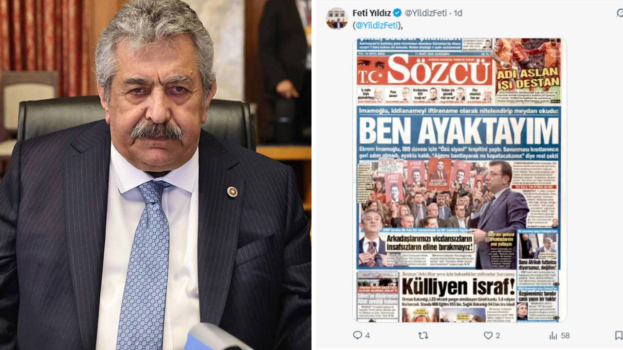 MHP’li Feti Yıldız’dan Ekrem İmamoğlu paylaşımıyla dikkat çeken hamle