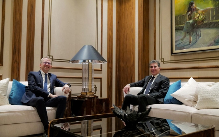 Neçirvan Barzani, Fransa Büyükelçisi Durel ile bir araya geldi