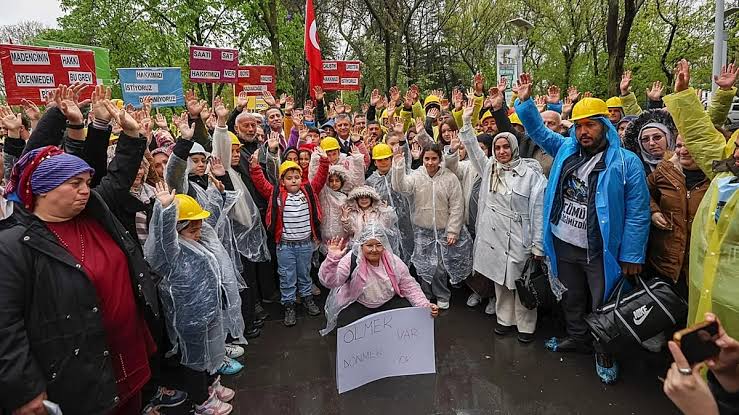 Açlık grevinde 8’inci gün: Madencilerden kararlı yürüyüş